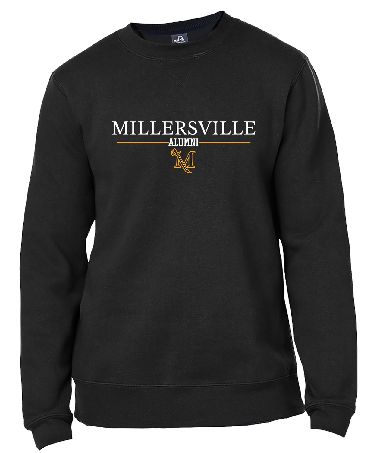 Premium Embroidered ALUMNI Crew Black 