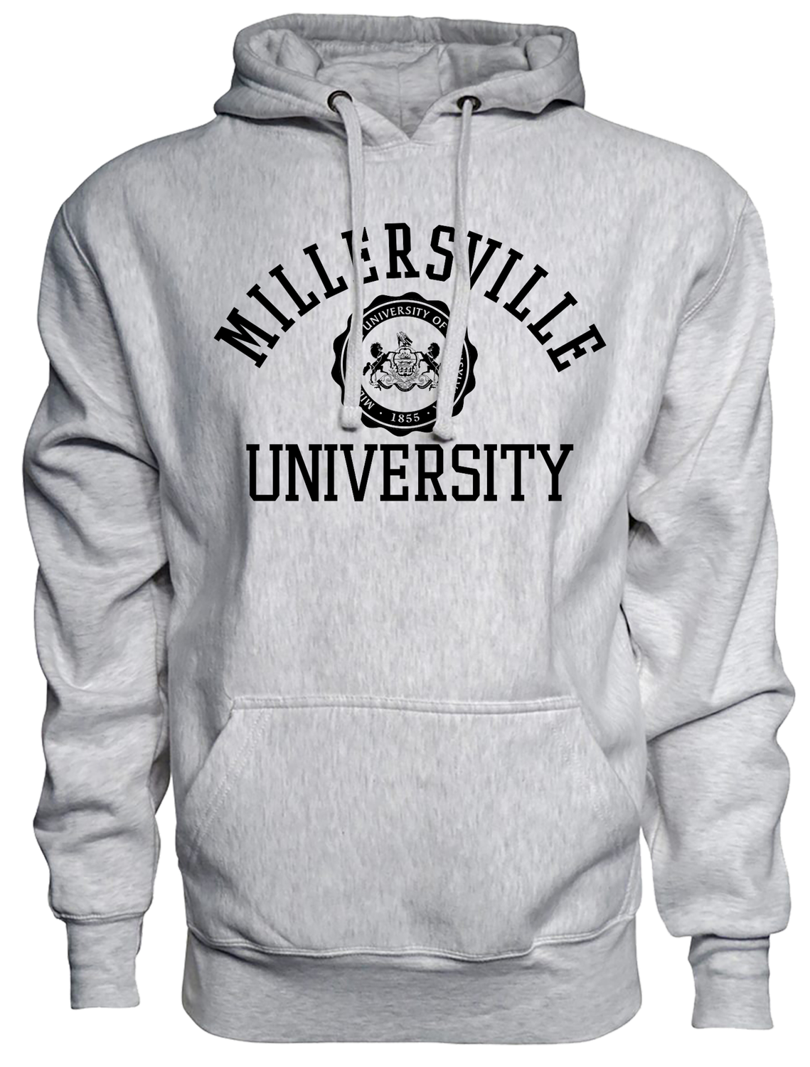 Cross Grain Hood Screenprint Millersville Seal