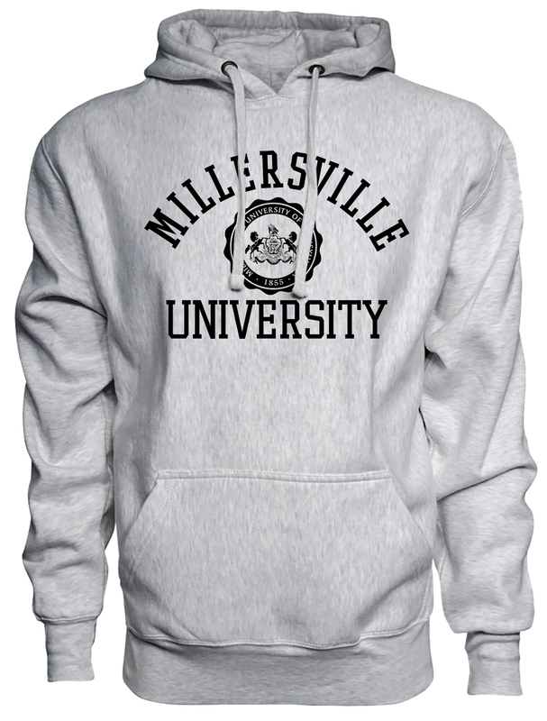 Cross Grain Hood Screenprint Millersville Seal