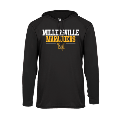 B-Core Longsleeve Hooded Tee Black