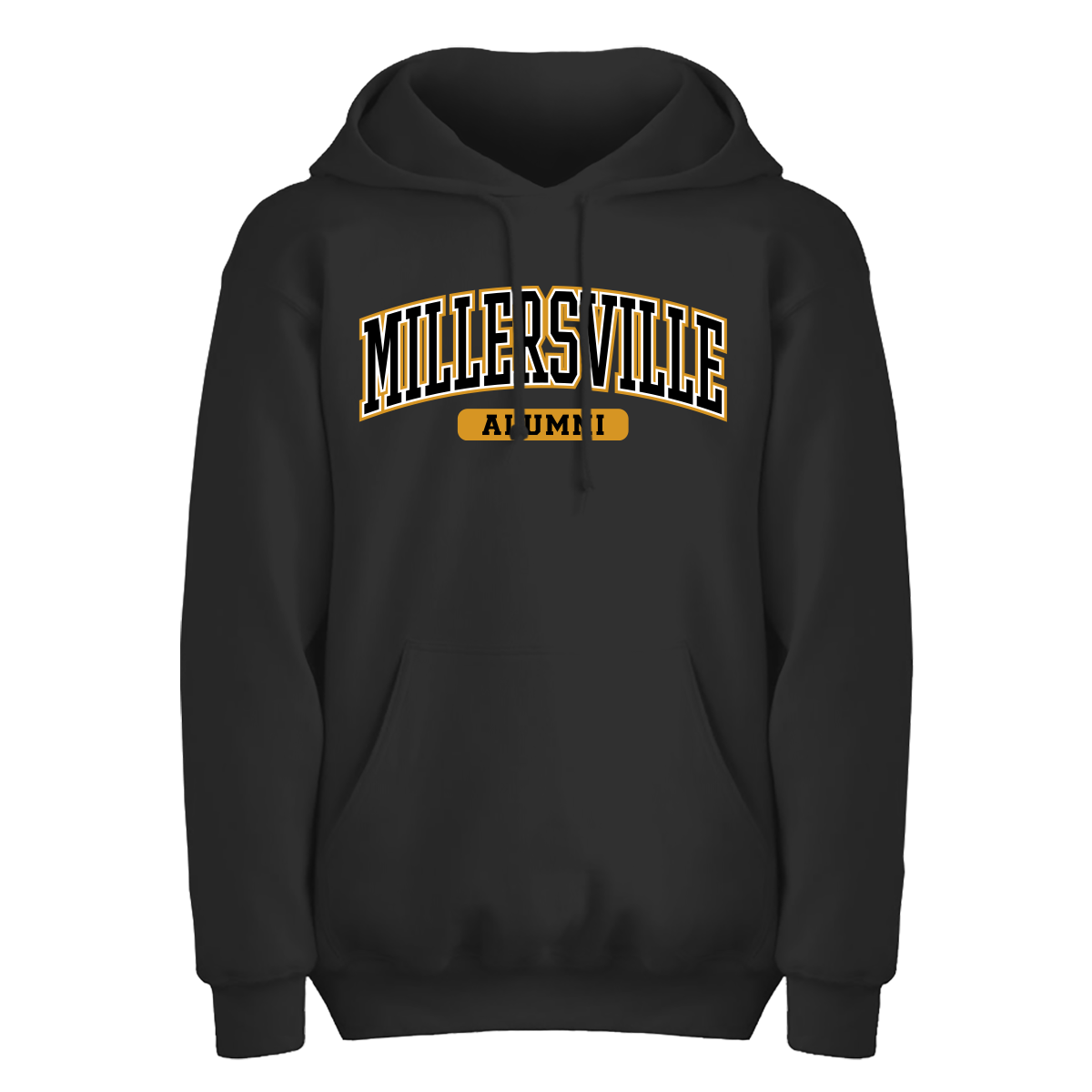 Millersville Alumni Applique Hood, Color: Black, Size: Small