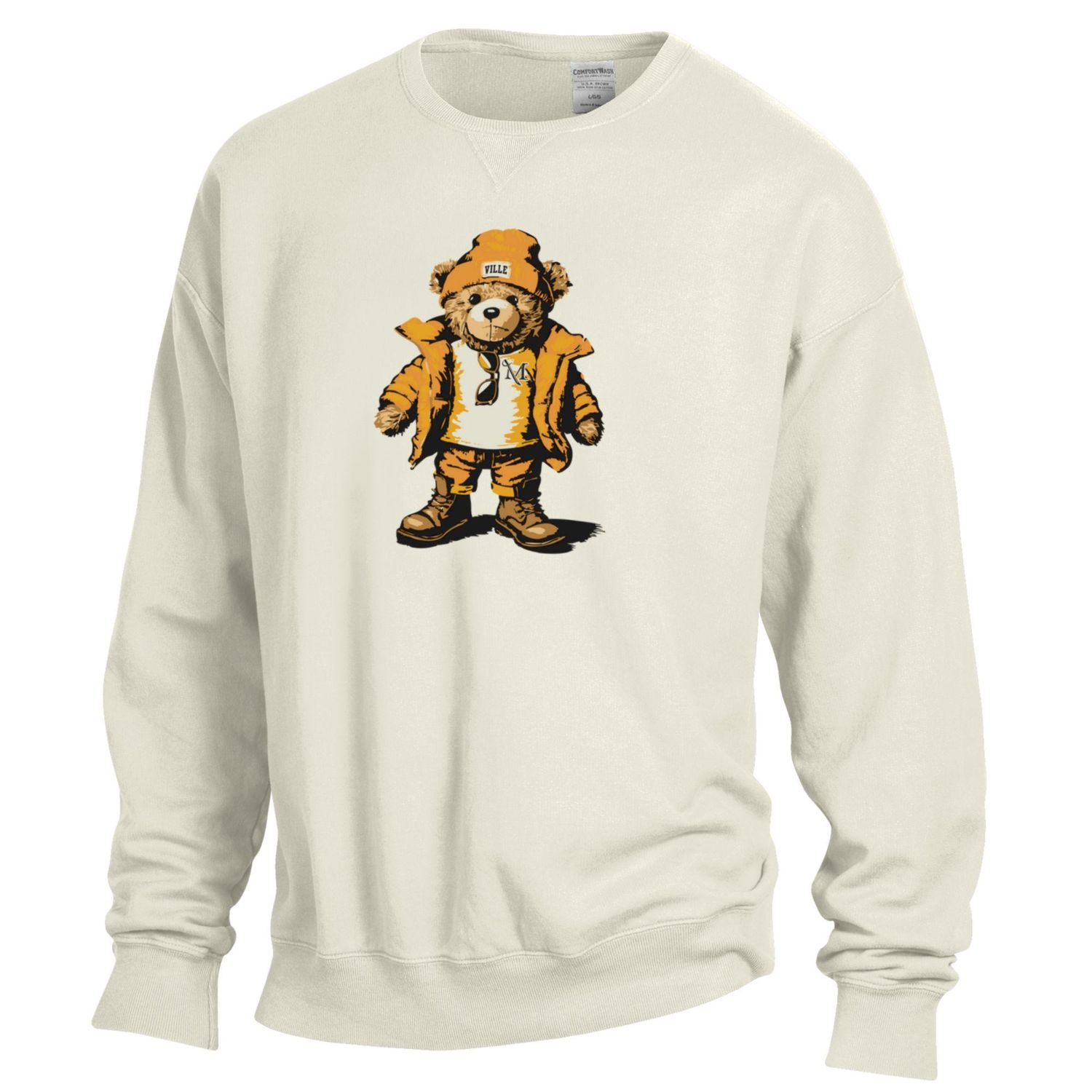 Comfort Wash Bear Crew Parchment