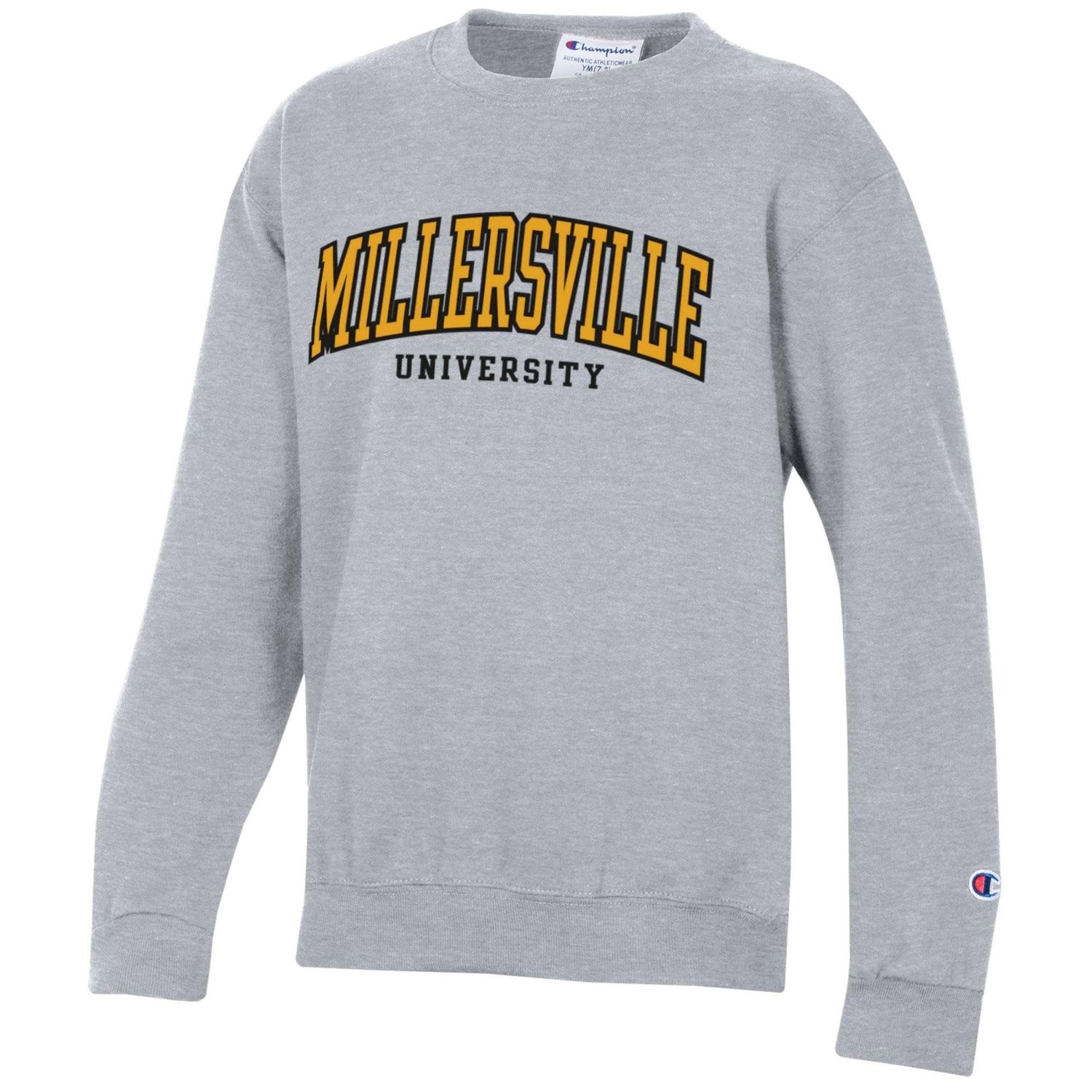 Youth Powerblend Crew Millersville University Heather Grey 