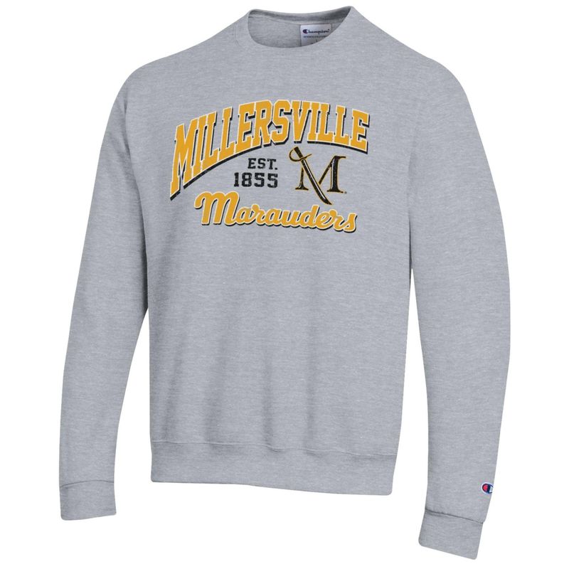 Powerblend Crew Millersville Marauders Heather Grey 