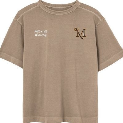Ember Pigment Dyed Boxy Tee, Color: Beige, Size: Small
