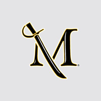 M Sword Decal - Black And Gold