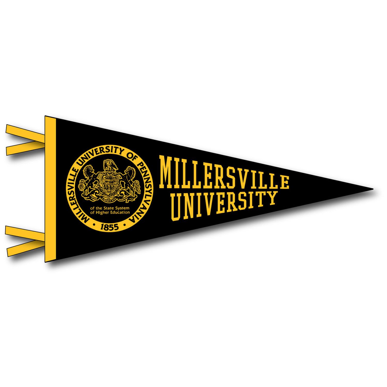Millersville Seal Pennant - 4x9