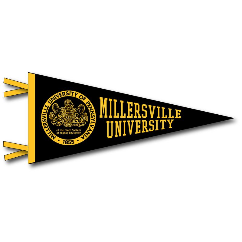Millersville Seal Pennant - 4x9