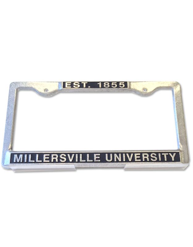 1855 Pewter License Plate Frame