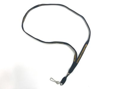 MU Lanyard - Black W/ Gold Text
