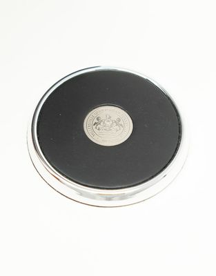 Millersville Seal Silver Tone Round Coaster
