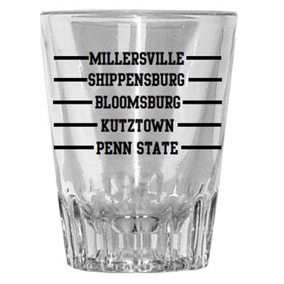 M Sword Circle Shot Glass-School Shot