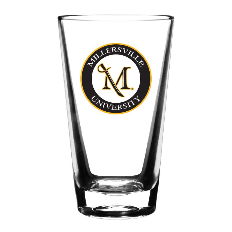M Sword Circle Pub Glass - 14oz
