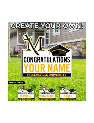 Millersville Yard Sign Congratulations Custom