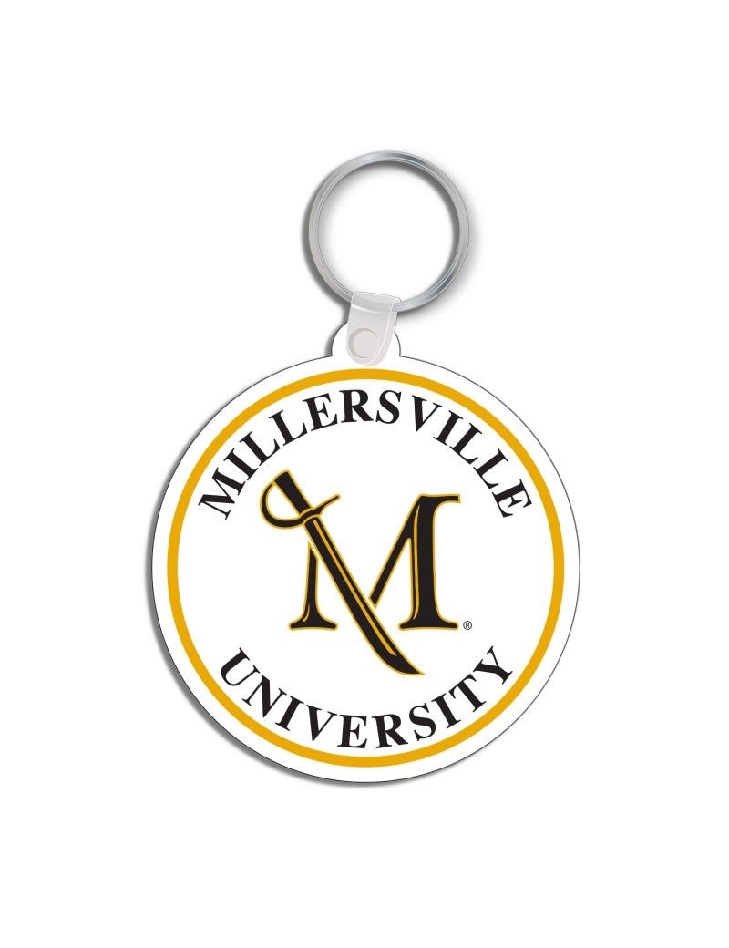 White Soft Cut Keyring