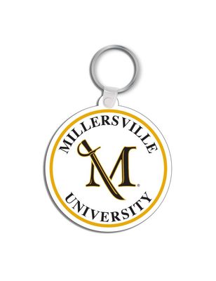 White Soft Cut Keyring