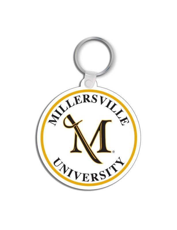 White Soft Cut Keyring