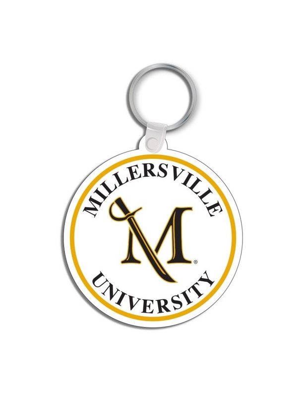 White Soft Cut Keyring