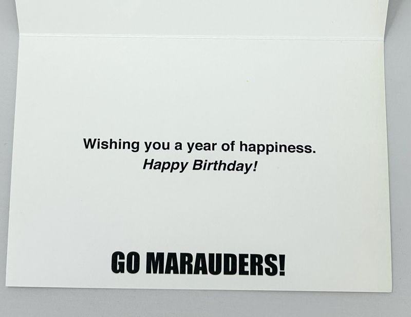 Millersville Happy Birthday M Sword Card