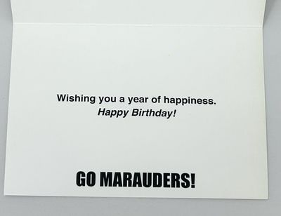 Millersville Happy Birthday M Sword Card