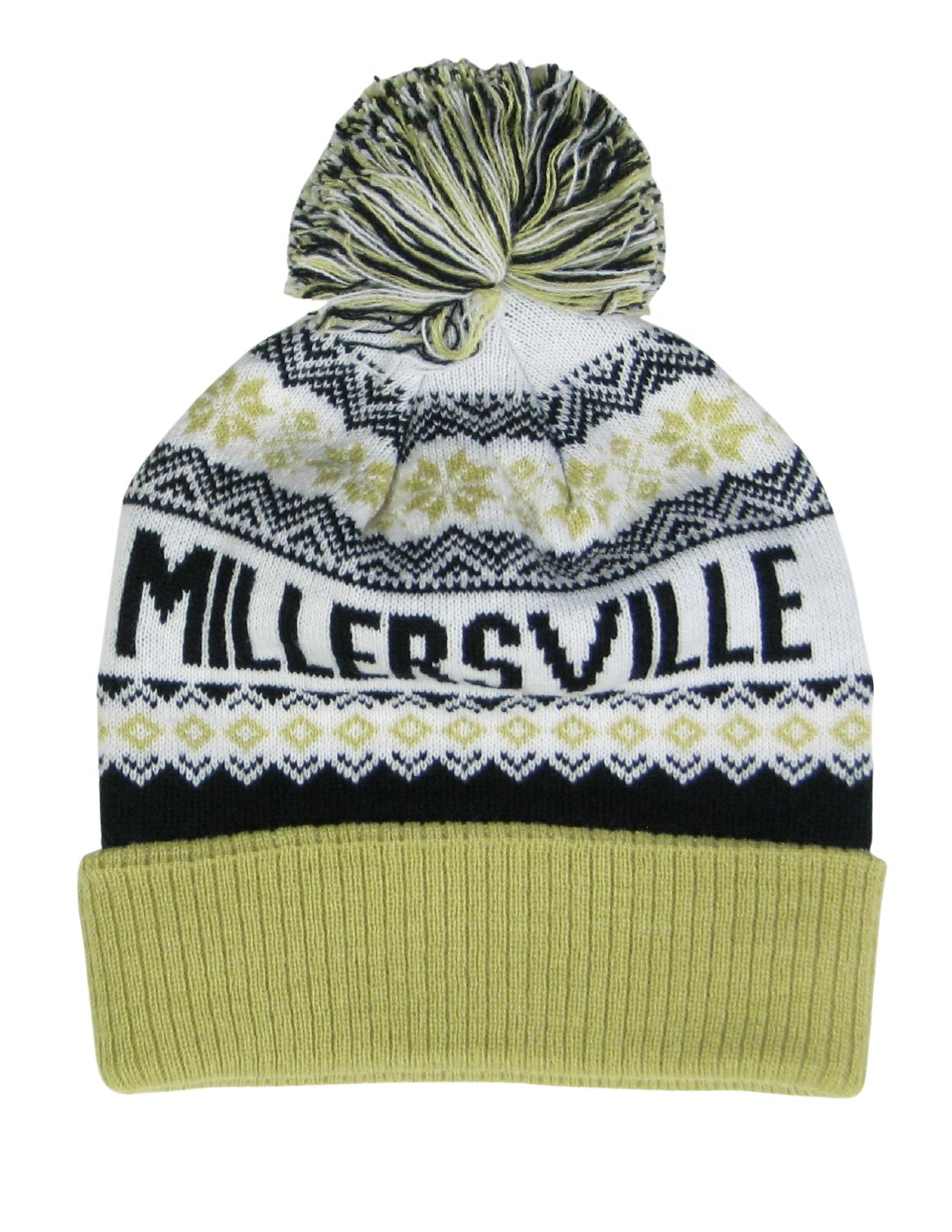 North Pole Knit Cuff Beanie with Pom