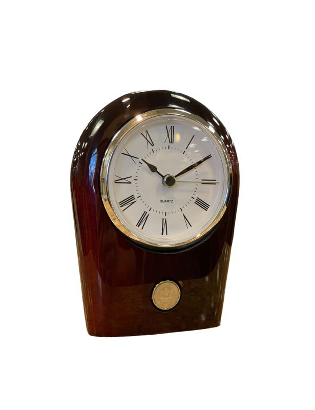 Palm Desk Clock - Silver