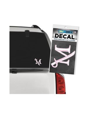 M Sword Logo Pink Decal