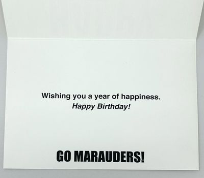 Millersville Happy Birthday Marauder Card