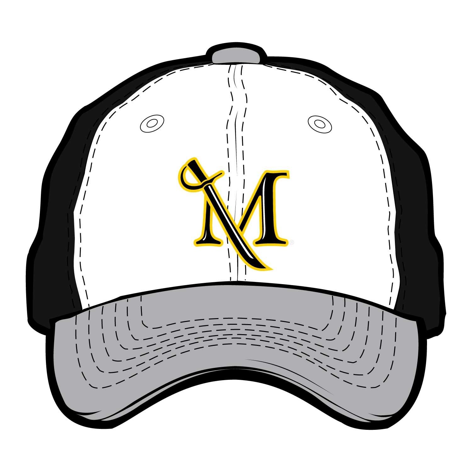 Scholarship Hat with M-Sword Logo White