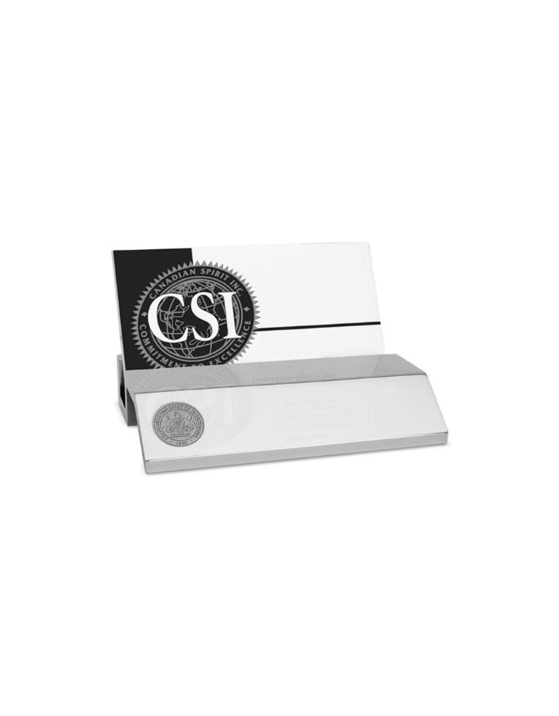Premium Business Card Holder Silver