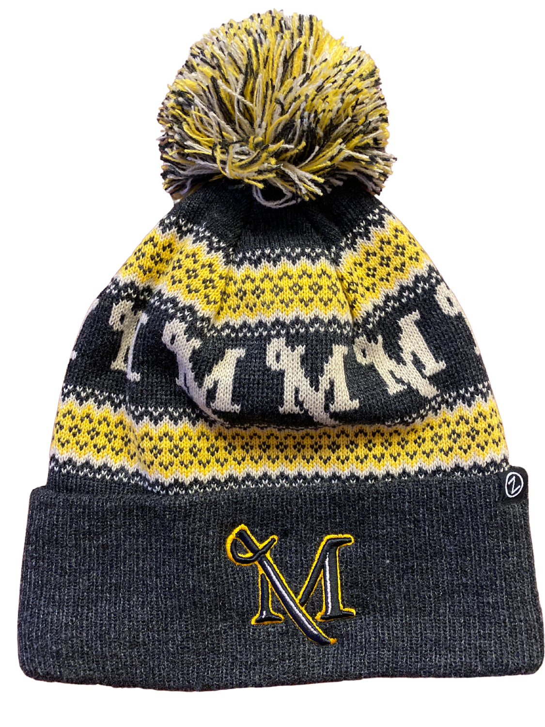 Anja Winter Knit Beanie with M-Swords