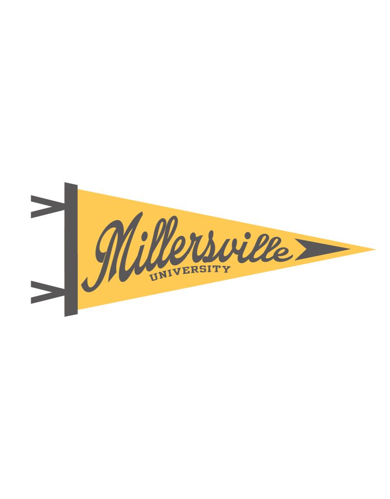 Throwback Gold Pennant 9x24