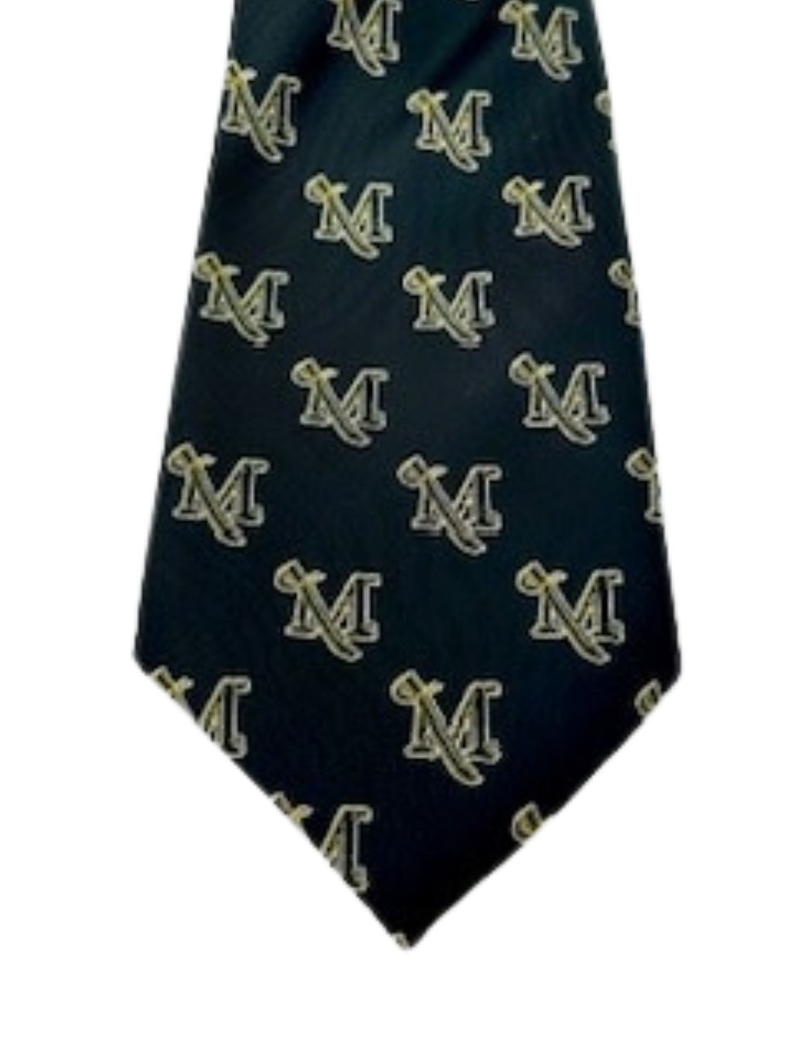 Black Woven M-Sword Necktie