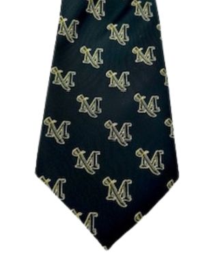 Black Woven M-Sword Necktie