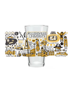 Julia Gash Clear Pint Glass