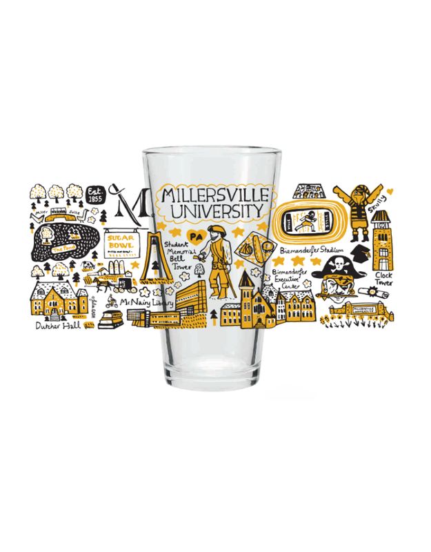 Julia Gash Clear Pint Glass