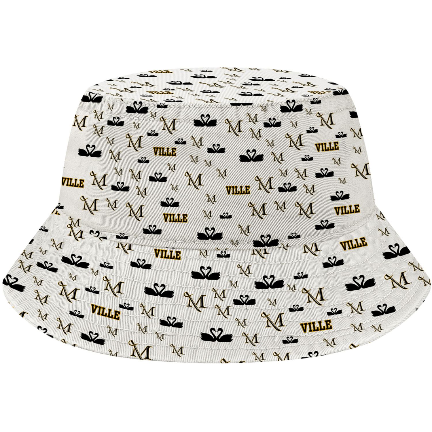 Saturday Bucket Hat with Repeating Logos White