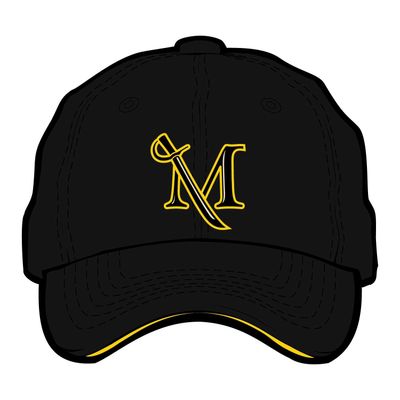 Scholarship Hat with M-Sword Logo Black