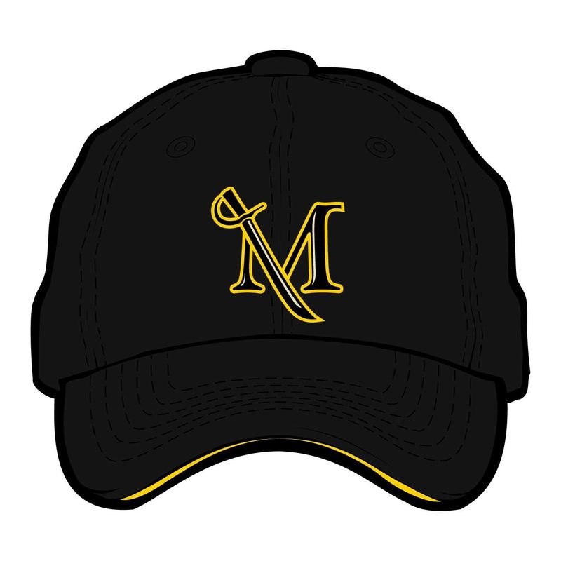 Scholarship Hat with M-Sword Logo Black
