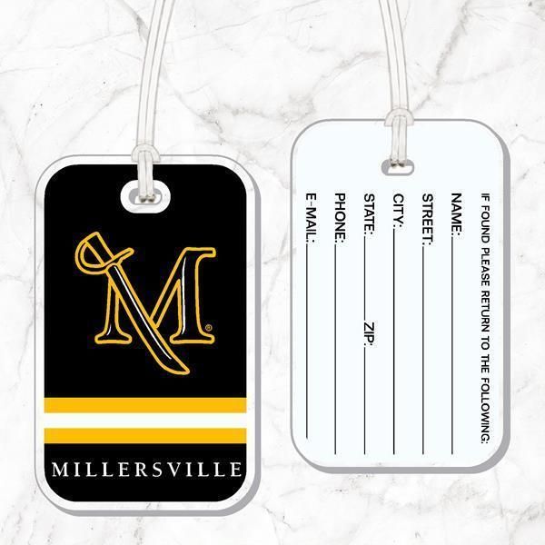 Black M Sword Luggage Tag