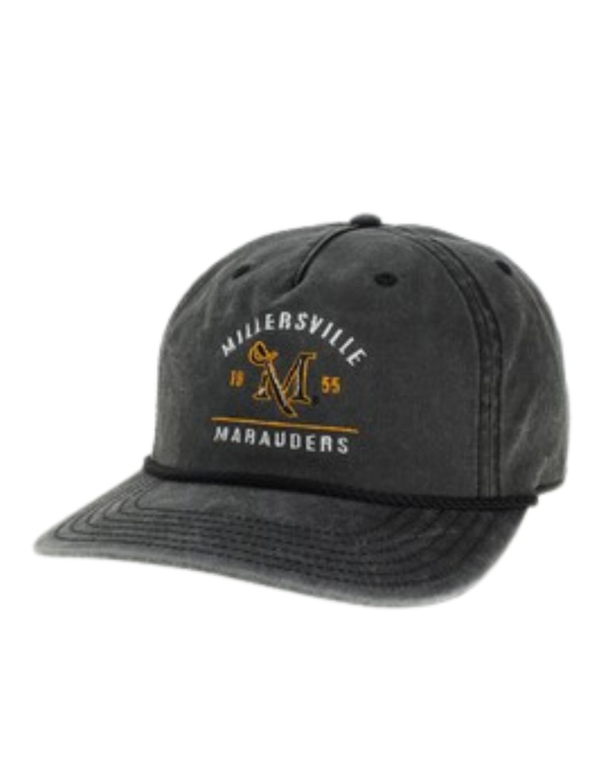 Skully Snapback Hat Black