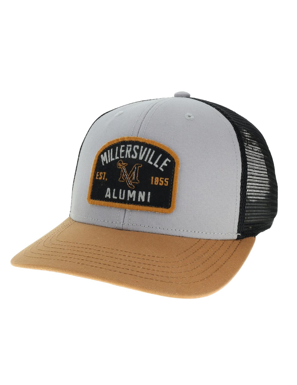 Alumni Trucker Hat Grey, Caramel and Black