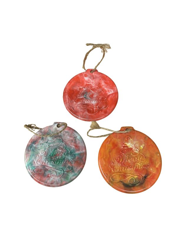 Recycled Plastic Christmas Ornaments