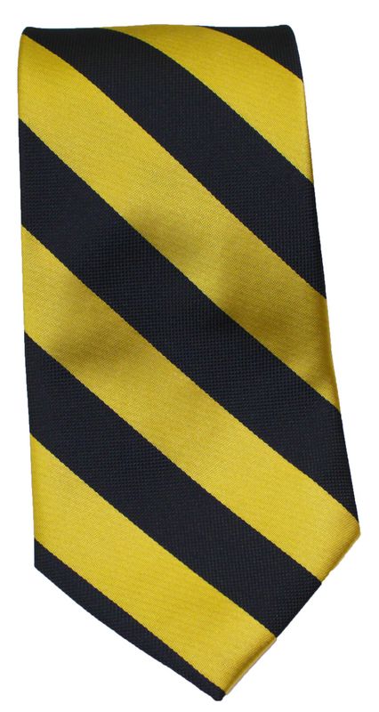 Black and Gold Striped Tie