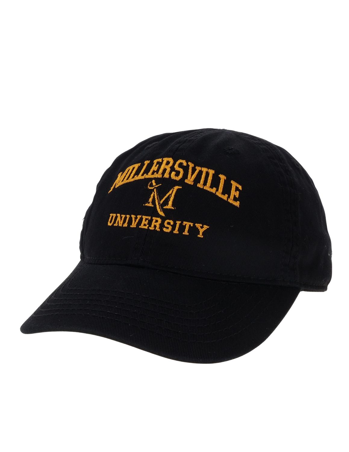 Toddler Relaxed Fit Twill Hat Black with Gold Embroidery