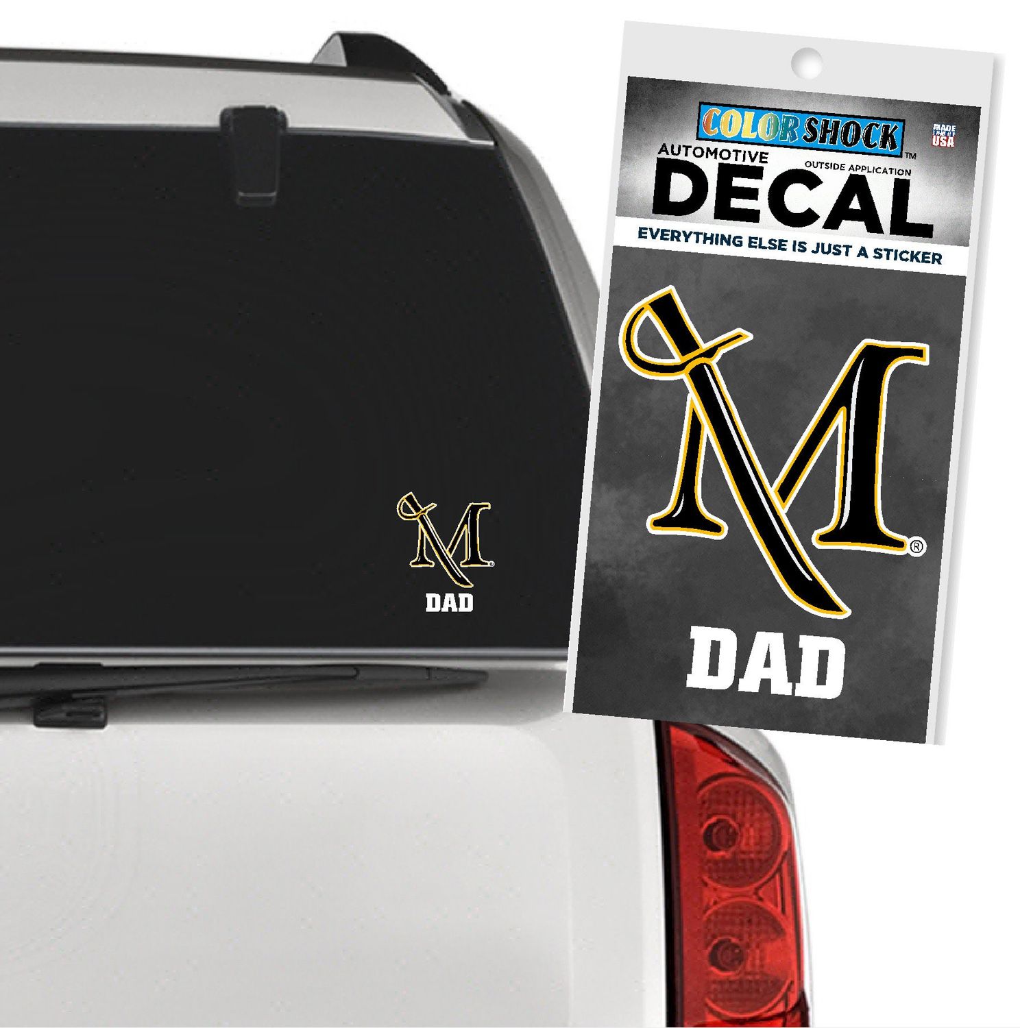 Dad M Sword Decal