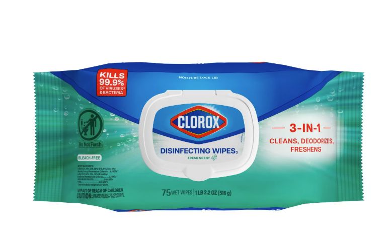 Clorox Disinfecting Wipes 75 Wet Wipes