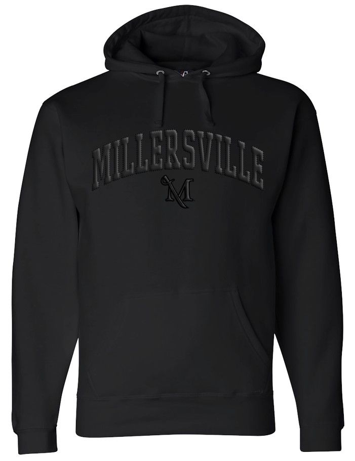 Premium Quilted Embroidery Hood Black