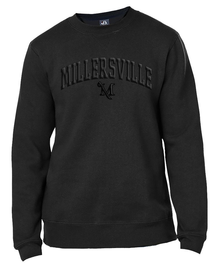 Premium Quilted Embroidery Crew Black