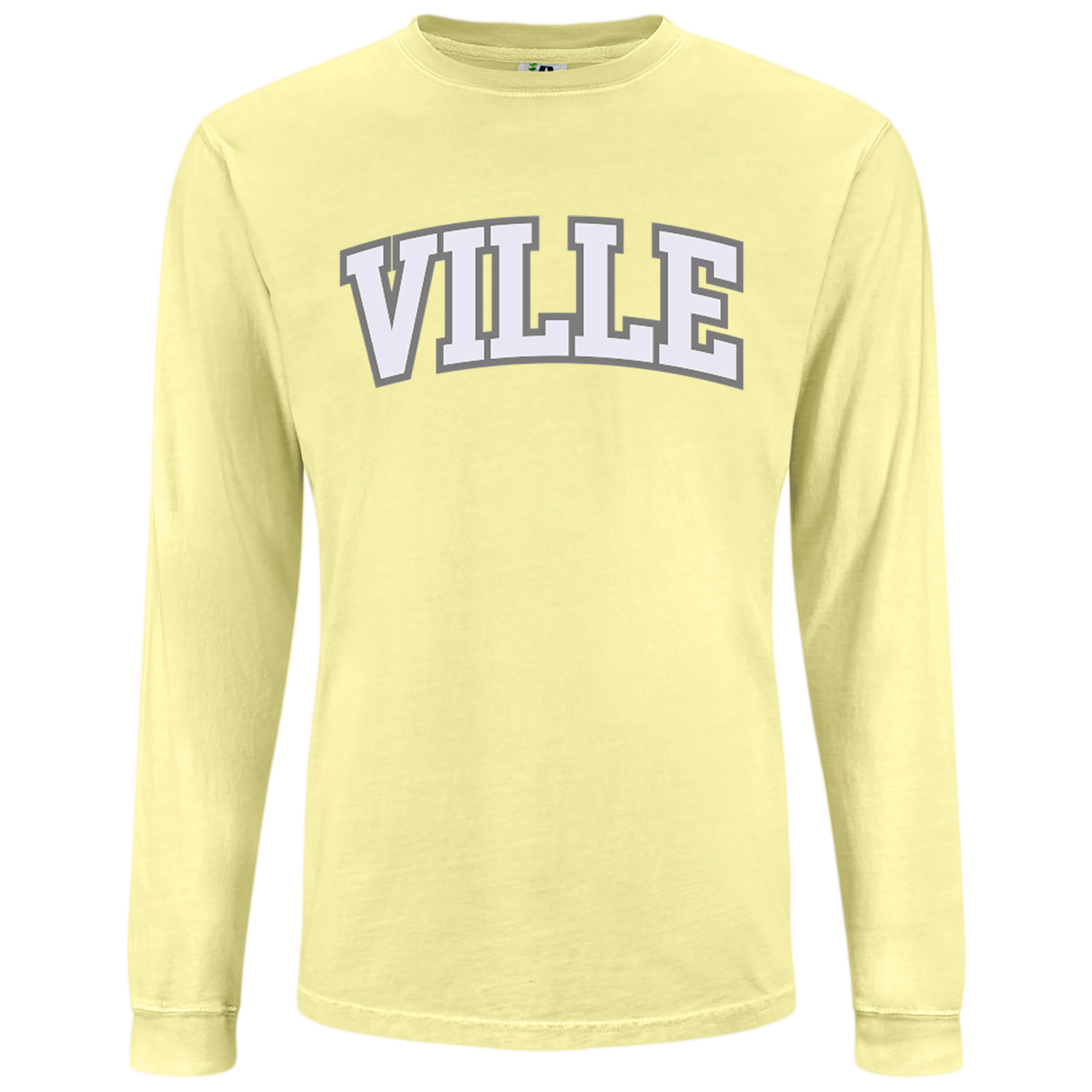 Ville Dyed Longsleeve Tee, Color: Sunshine, Size: Small